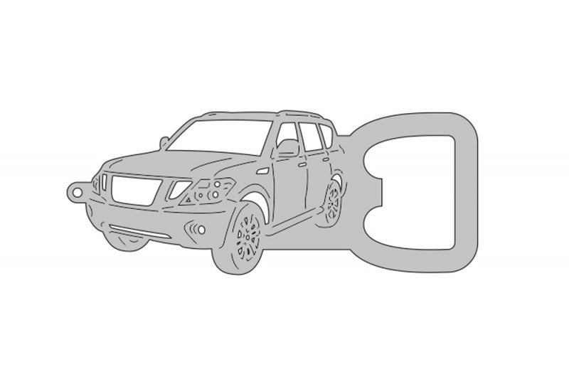Keychain Bottle Opener for Nissan Patrol Y62 2010+ Keychains opdesign