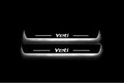 Skoda Yeti 2009-2017 Car Door Sill With YETI Logo Skoda Led Door Sills opdesign