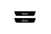 Skoda Yeti 2009-2017 Led Door Sill Pro With Logo Yeti (Premium Painting) Skoda Led Door Sills PRO opdesign