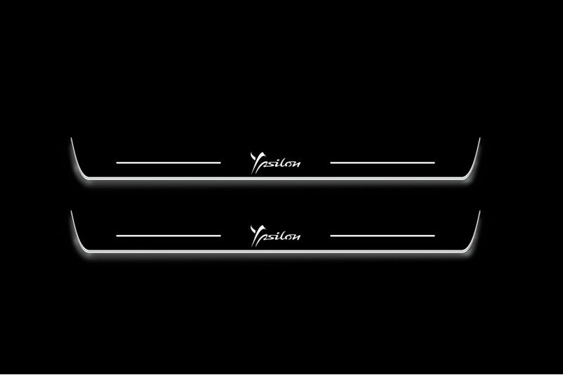 Lancia Ypsilon III 2011-2018 Led Door Sills With Logo Ypsilon