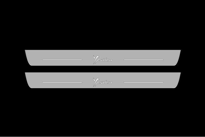 Lancia Ypsilon III 2011-2018 Led Door Sills With Logo Ypsilon Lancia Led Door Sills opdesign