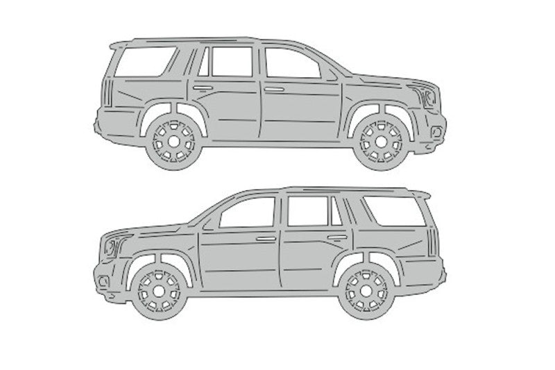 GMC Yukon IV (2015-2020) Floor Mat Emblem Set – Stainless Steel Badges Car Mats Badges Decoin