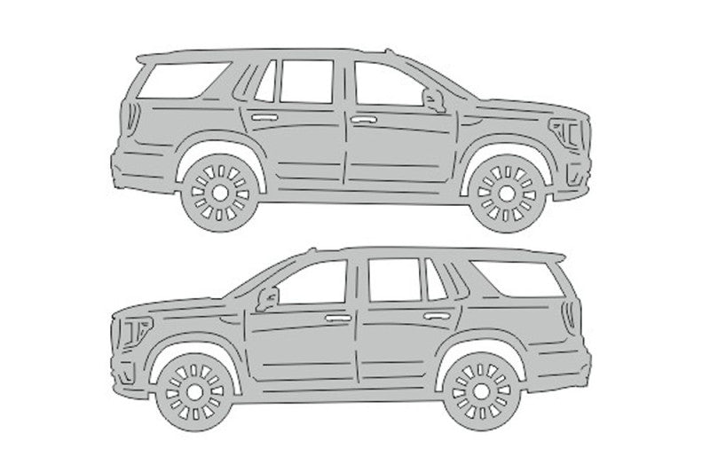 GMC Yukon V (2020+) Floor Mat Emblem Set – Stainless Steel Badges Car Mats Badges Decoin