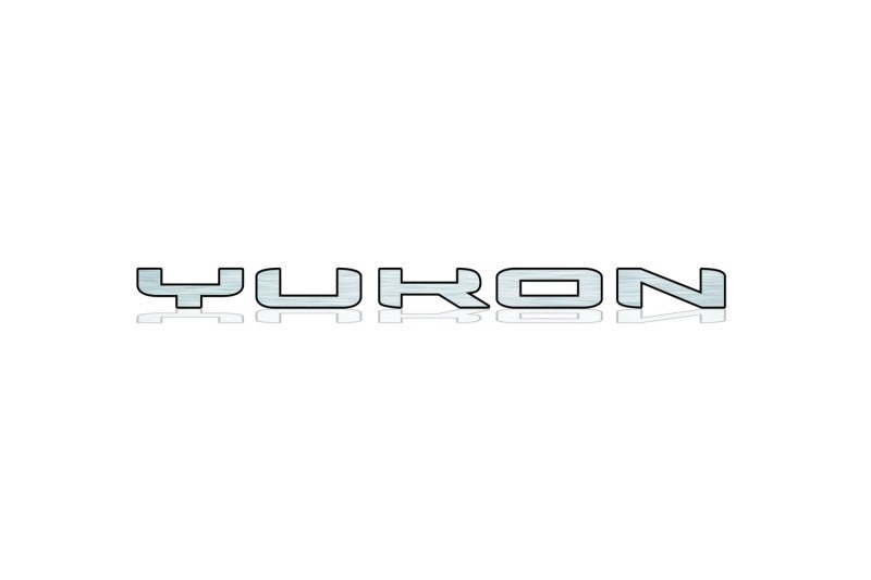 GMC tailgate trunk rear 3D emblem with Yukon logo for GMC Yukon V 2020+ (type MIXT) GMC emblems decoinfabric