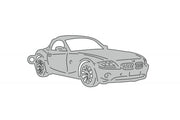 Car Keychain for BMW Z4 2002-2009 (type 3D) Keychains opdesign